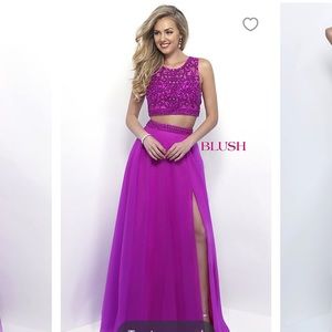 Magenta Blush prom dress size 2 w/ alterations